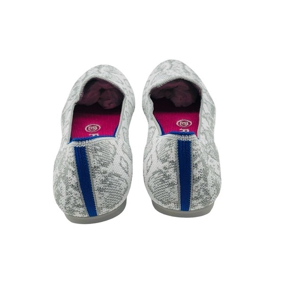 Rothy's The Loafer Ivory‎ Grey Snake Women’s Size 6 - Picture 6 of 10